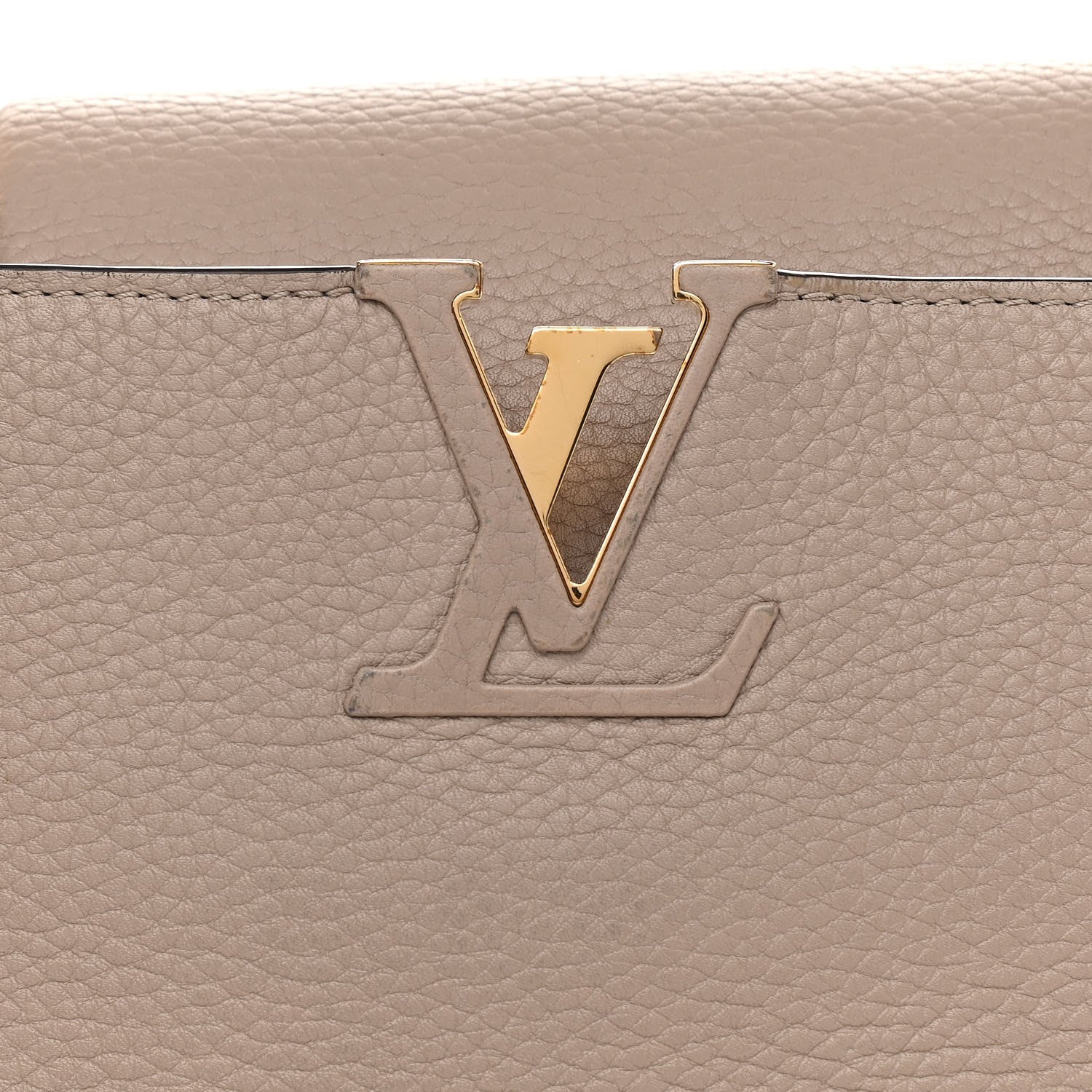 Louis Vuitton Taurillon Capucines PM Galet 9 of 9