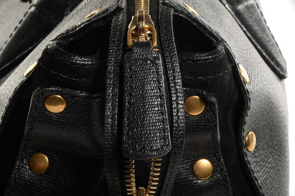 Saint Laurent Leather Muse Studded Cabas Black 9 of 9