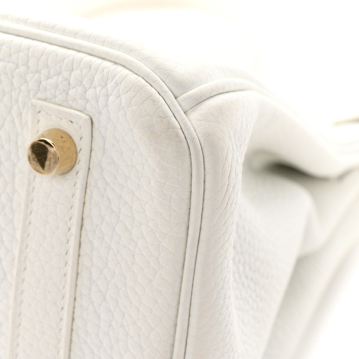 Taurillon Clemence Birkin 30 White