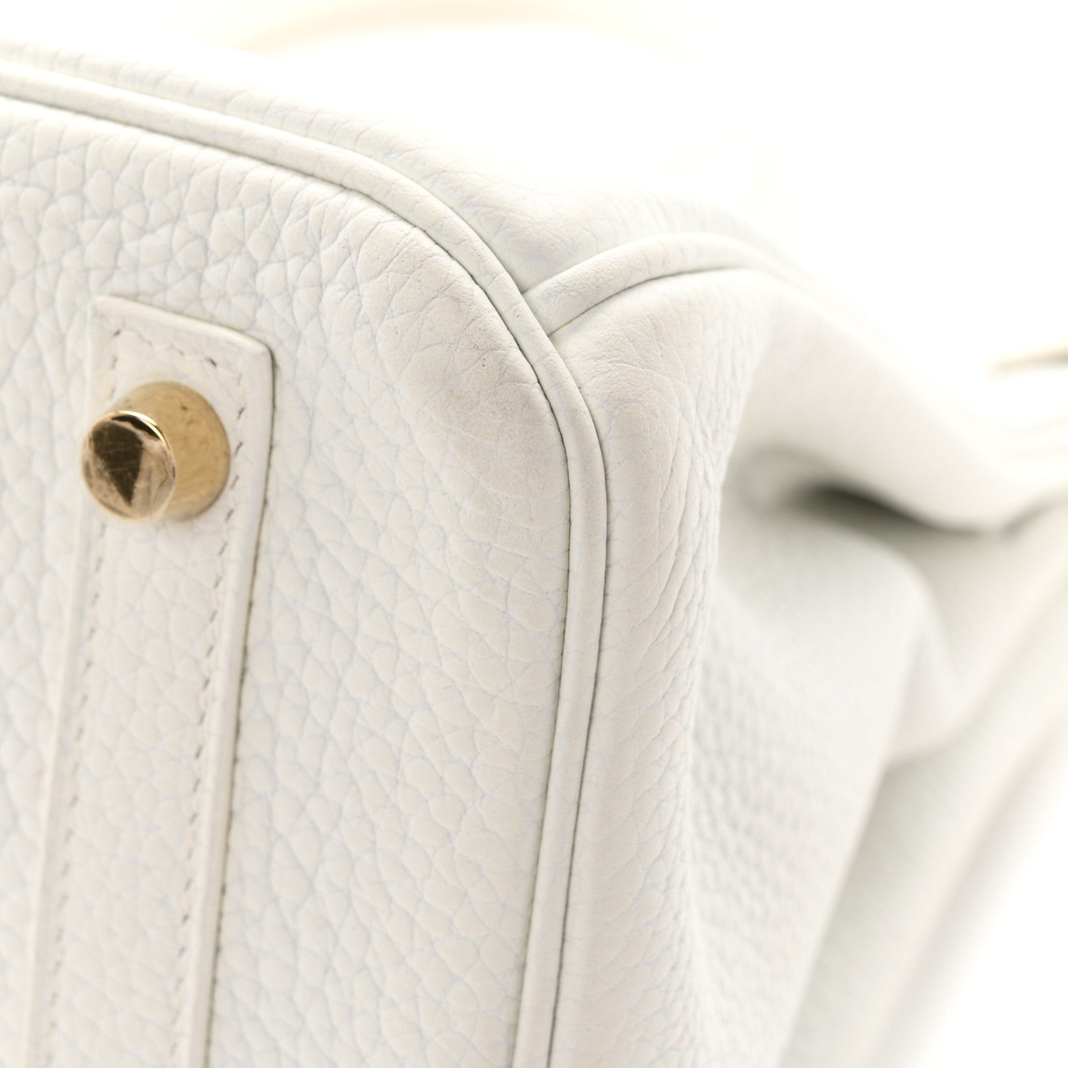Hermes Taurillon Clemence Birkin 30 White 11 of 11