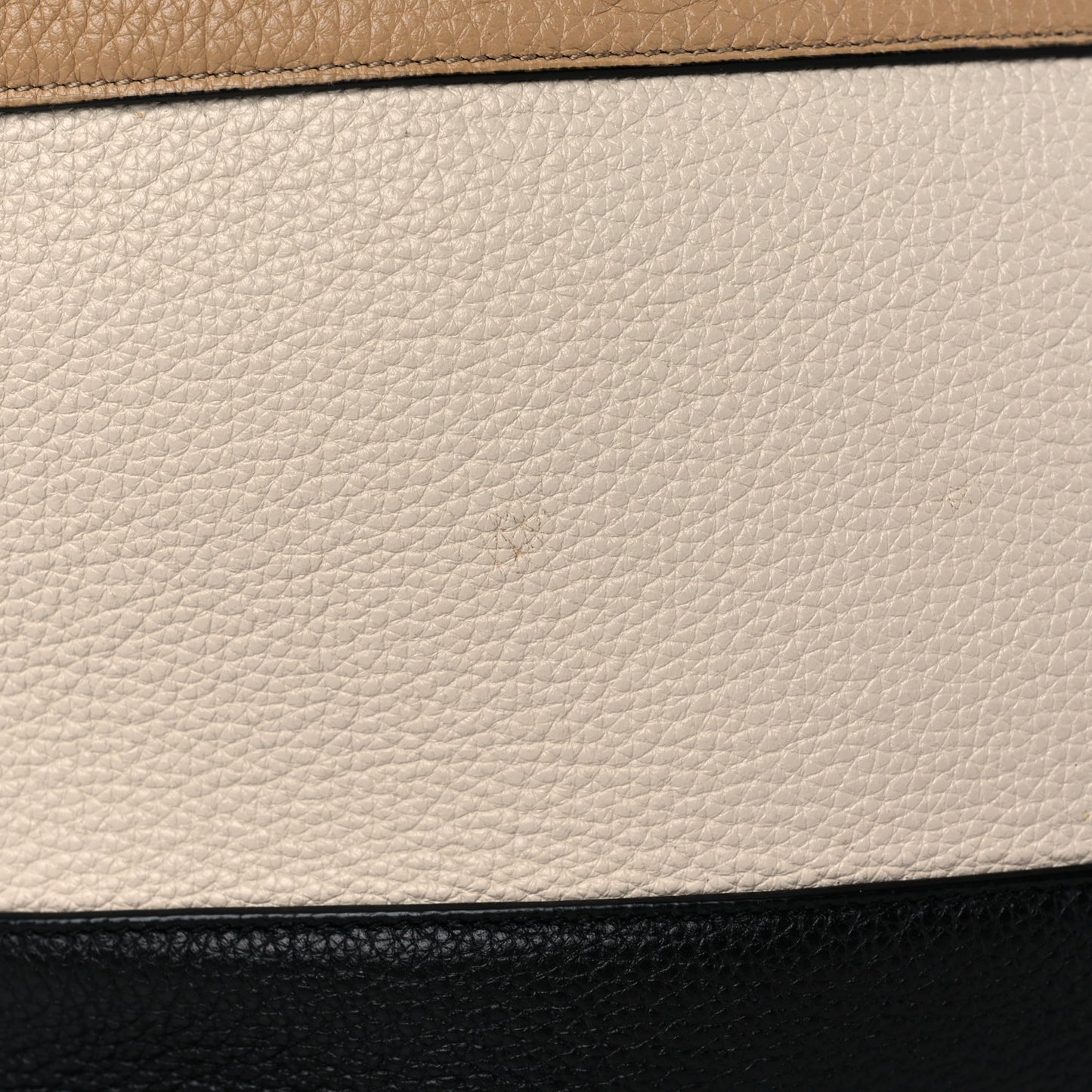Calfskin Tri-Color Studio Tote Dune Bone Black