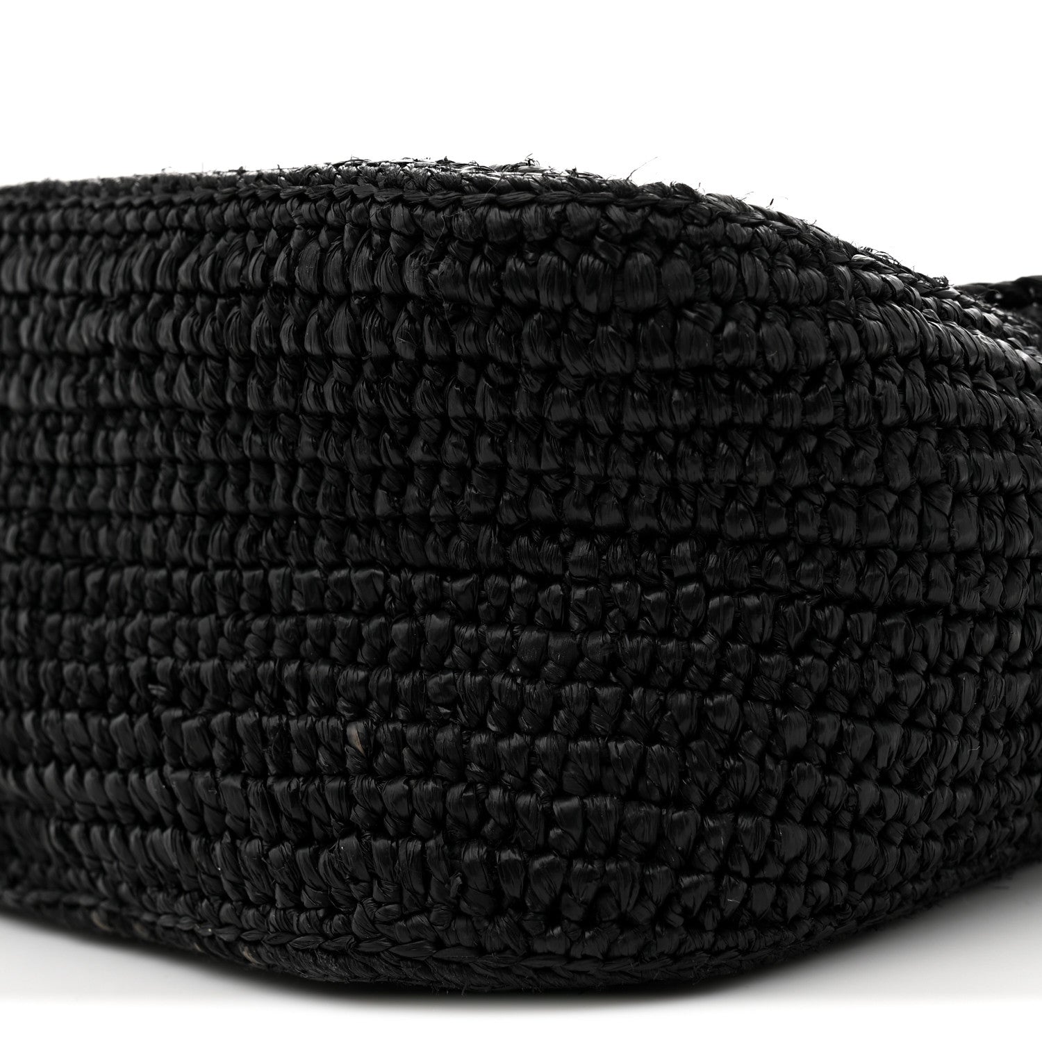 Loewe Raffia Donut Chain Medium Ola Shoulder Bag Black 9 of 10