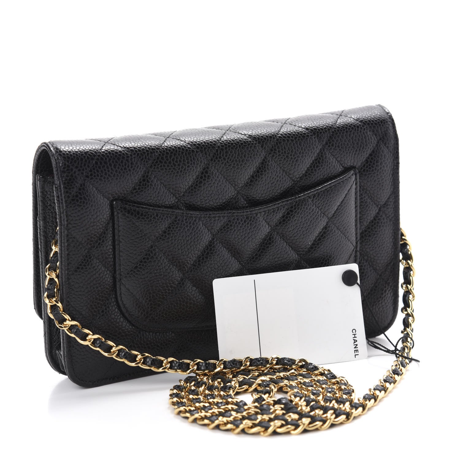 Chanel Caviar Quilted Wallet On Chain WOC Black 3 of 12