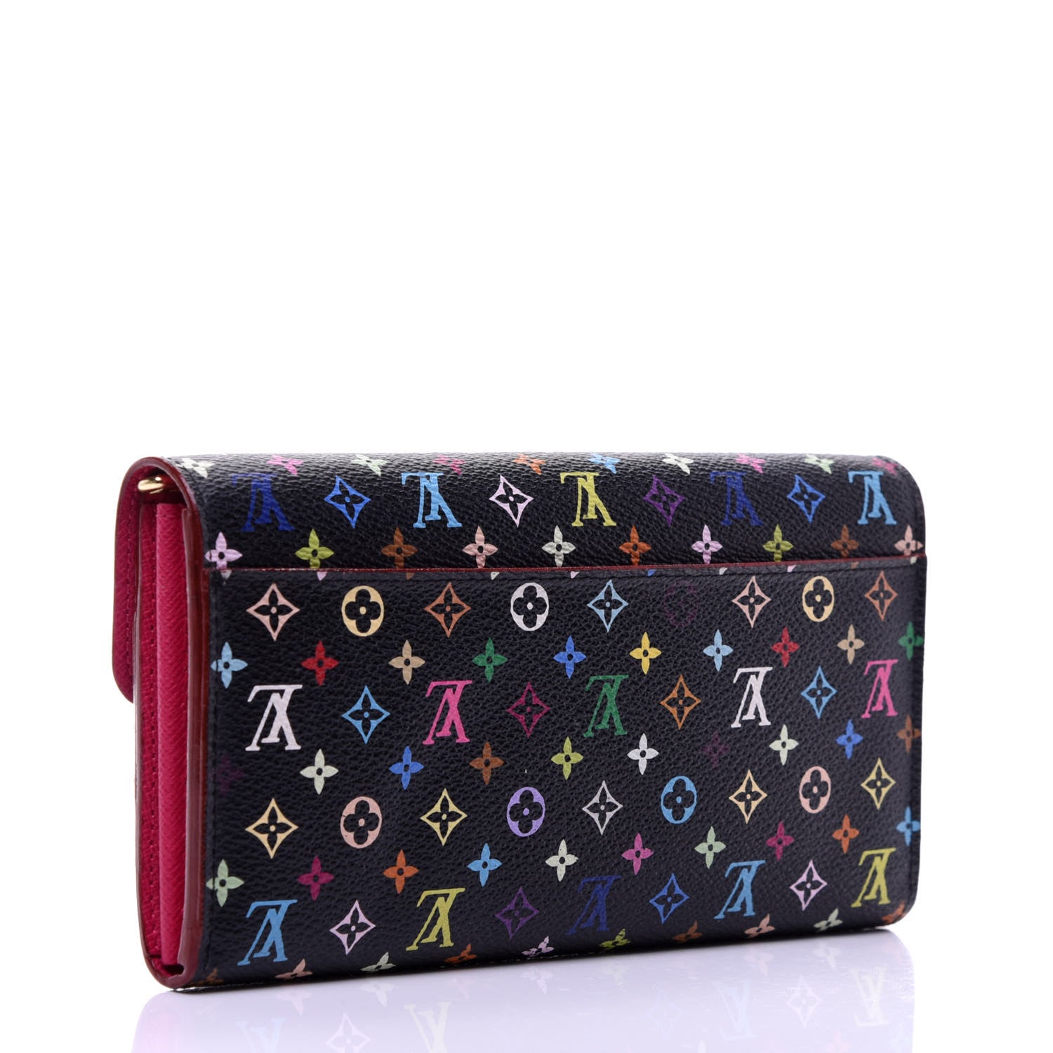 Louis Vuitton Monogram Multicolor Sarah Wallet NM Black Grenade 3 of 9