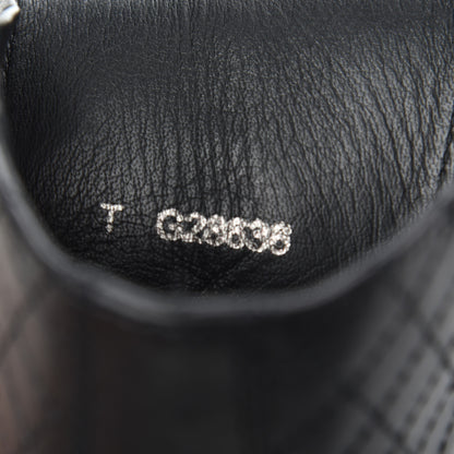Chanel Calfskin Quilted Cap Toe Combat Boots 36 Black 8 of 17