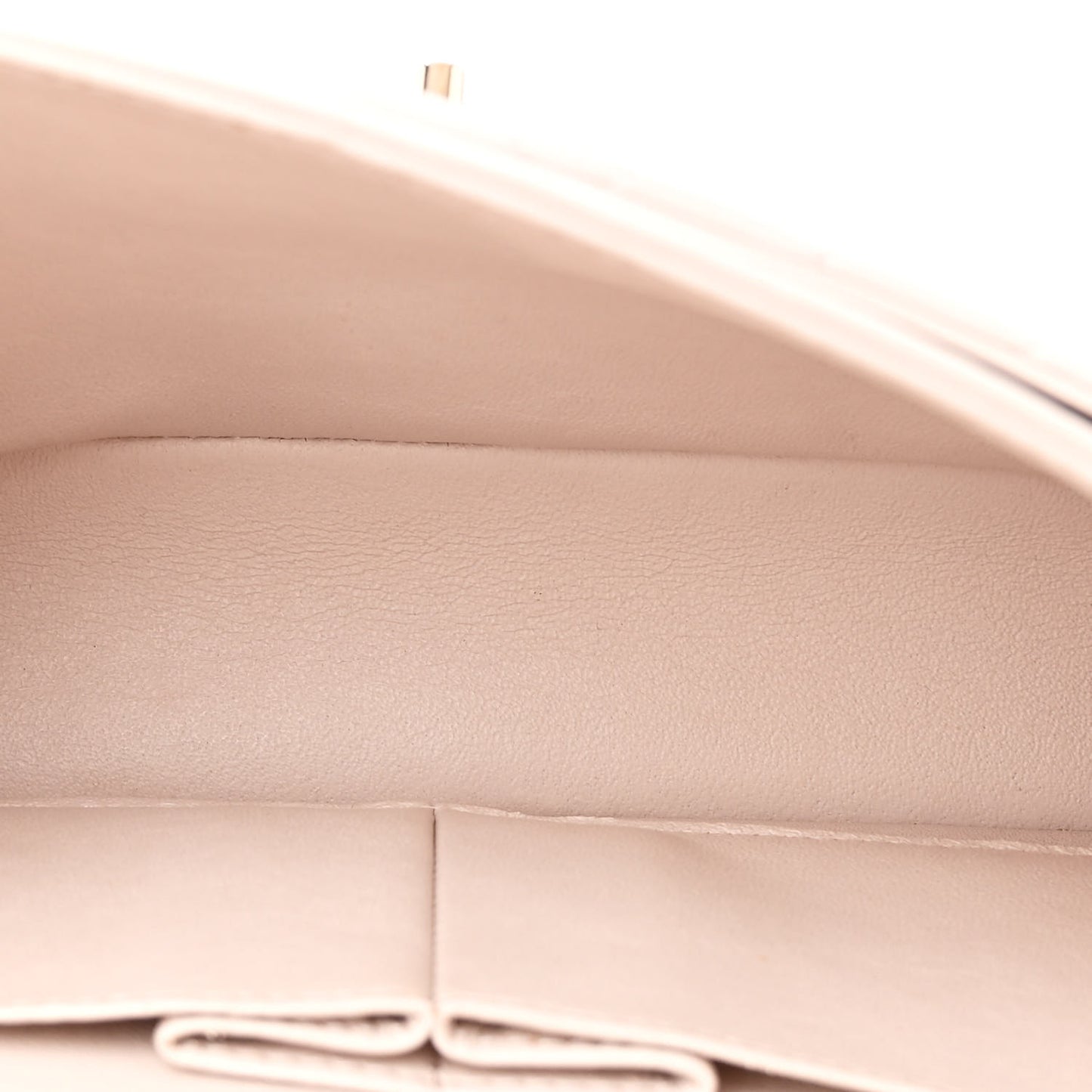 Lambskin Quilted Medium Double Flap Light Pink