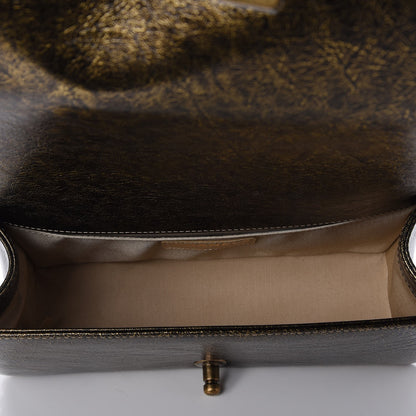 Chanel Cracked Metallic Calfskin Quilted Medium Boy Flap Gold 5 of 8