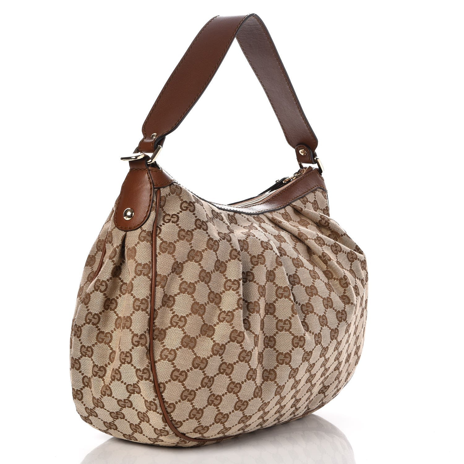 Gucci Monogram Medium Sukey Hobo Brown 3 of 7