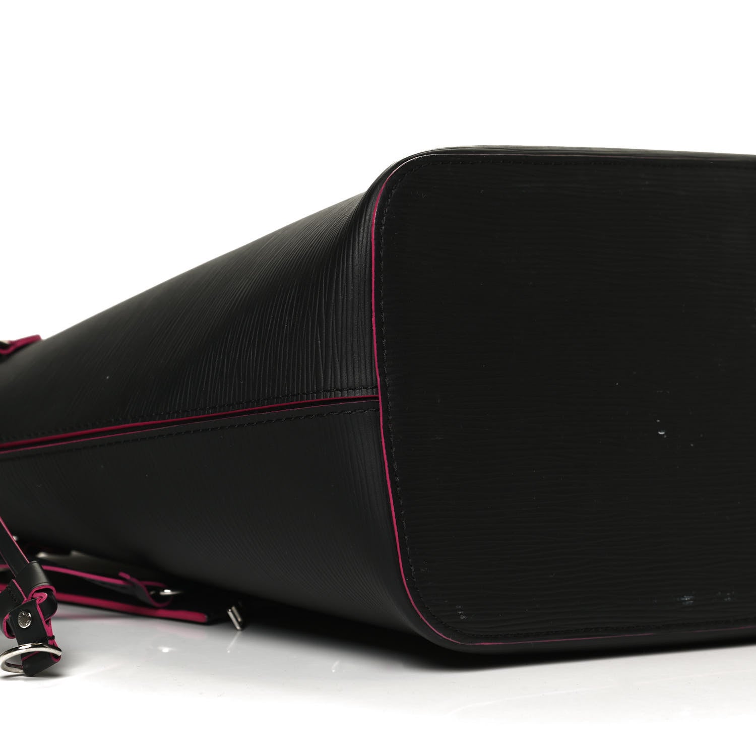 Louis Vuitton Epi Neverfull MM Black Hot Pink 8 of 15