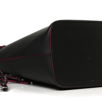 Louis Vuitton Epi Neverfull MM Black Hot Pink 8 of 15