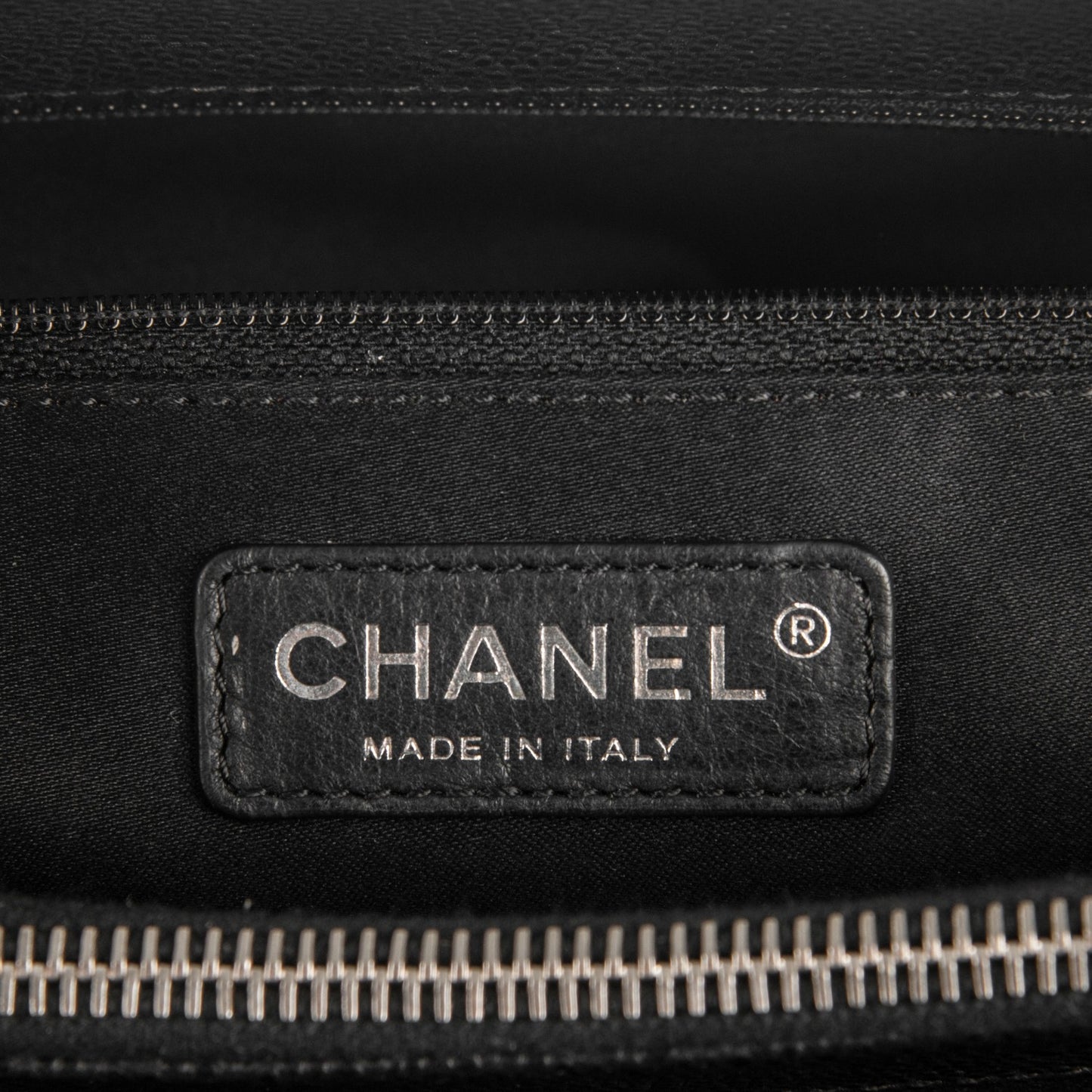 Caviar Quilted Grand Shopping Tote GST Black