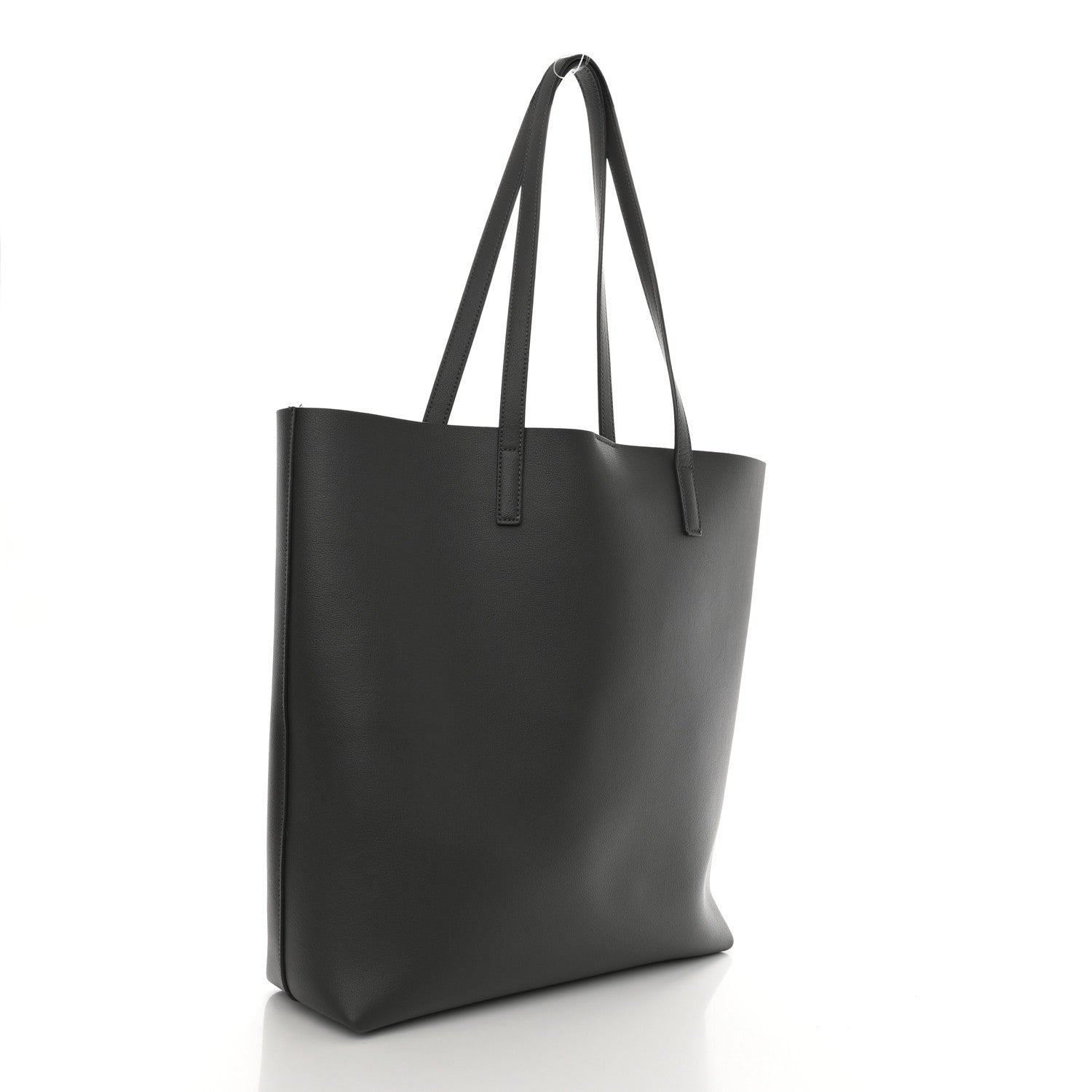 Saint Laurent Calfskin North-South Shopping Tote Storm 3 of 11
