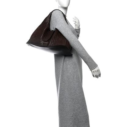 Bottega Veneta Nappa Intrecciato Shoulder Bag Ebano 2 of 21