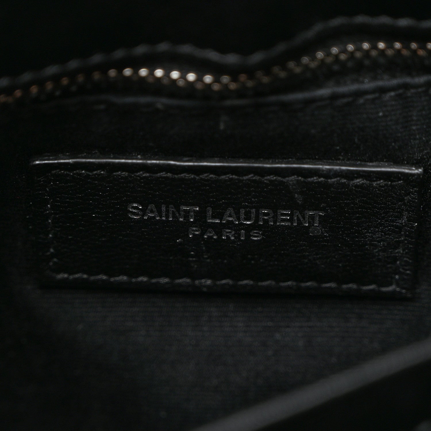 Saint Laurent Calfskin Y Quilted Monogram Toy Loulou Crossbody Bag Black 6 of 11