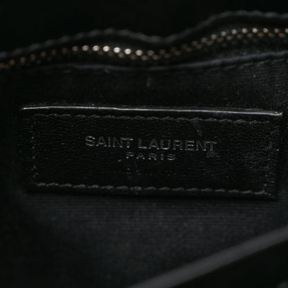 Saint Laurent Calfskin Y Quilted Monogram Toy Loulou Crossbody Bag Black 6 of 11
