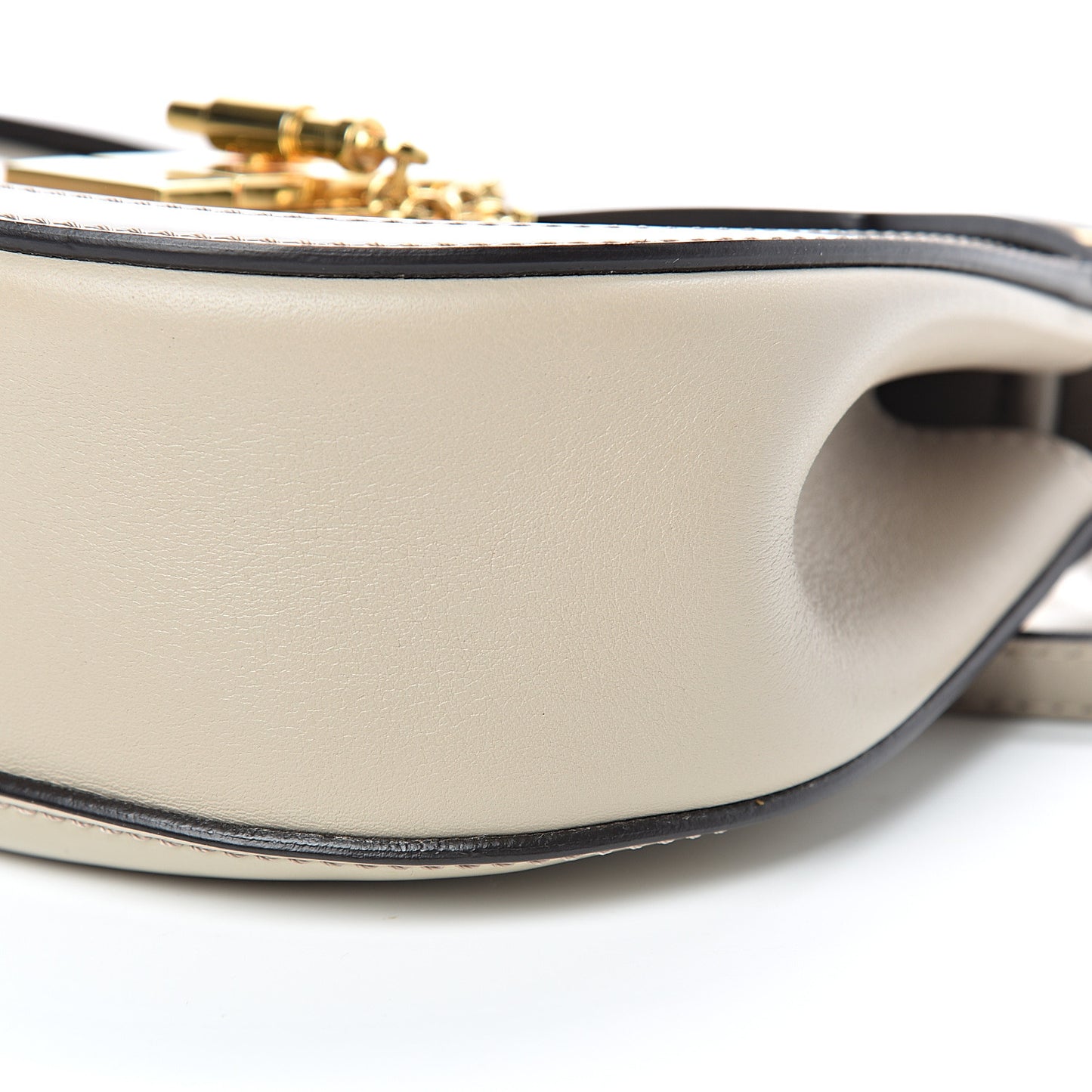 Glossy Lambskin Mini Drew Bijou Shoulder Bag Pastel Grey