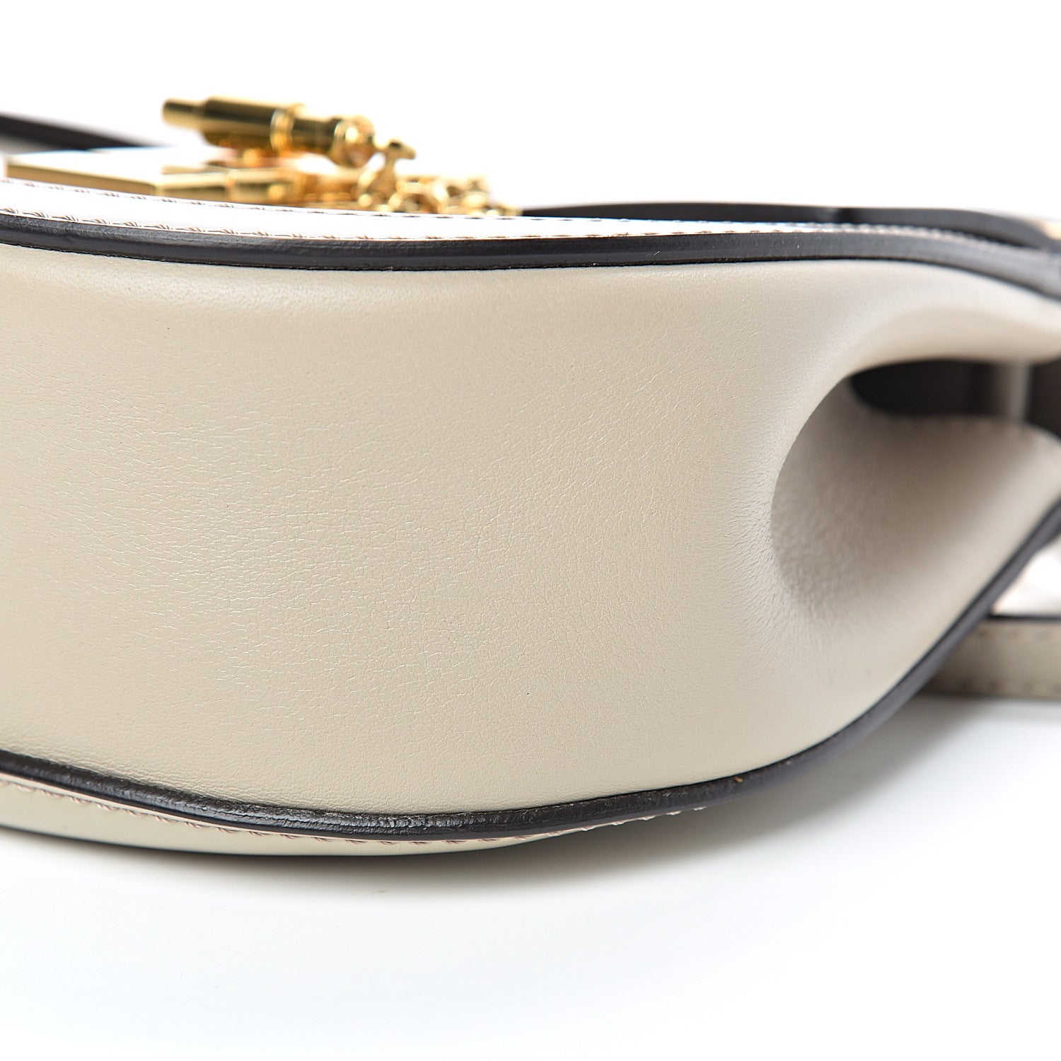 Chloe Glossy Lambskin Mini Drew Bijou Shoulder Bag Pastel Grey 9 of 10