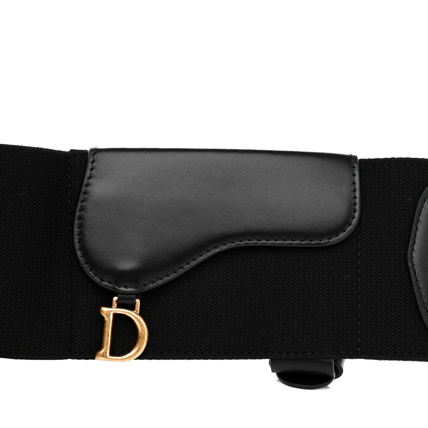 Calfskin Saddle Belt Black