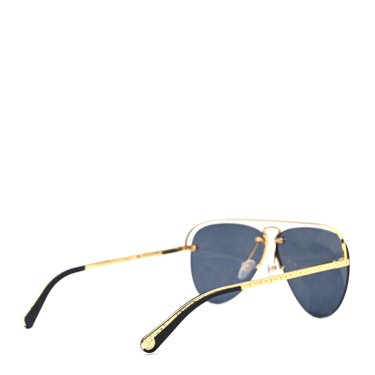 Metal Monogram Grease Sunglasses Gold