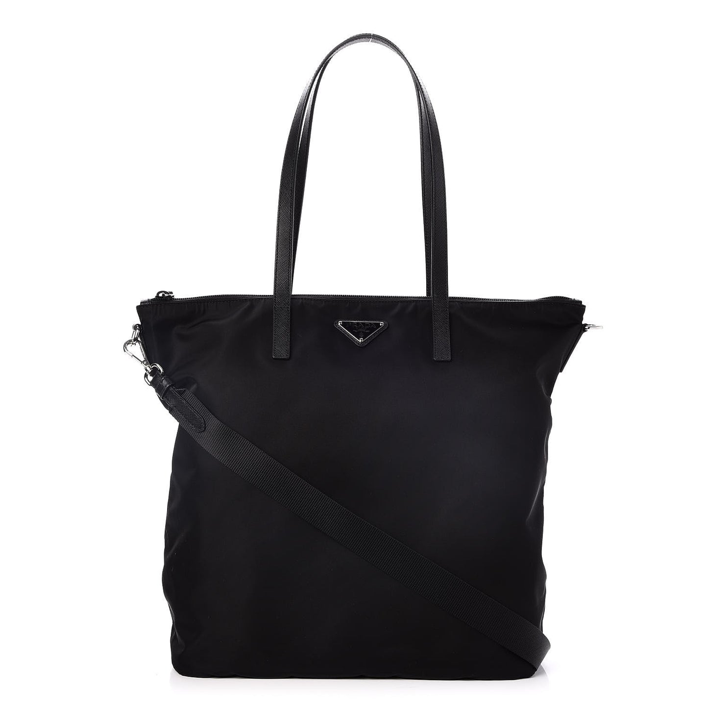 Saffiano Tessuto Nylon Tote Nero Black