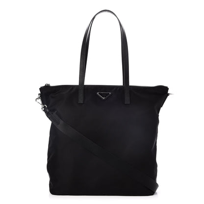 Prada Saffiano Tessuto Nylon Tote Nero Black 1 of 9
