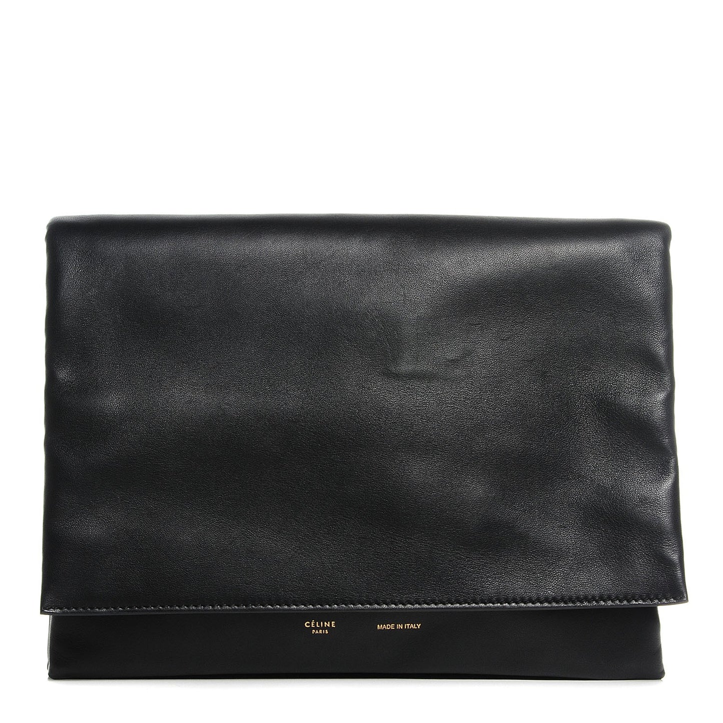 Lambskin Roll Clutch Black