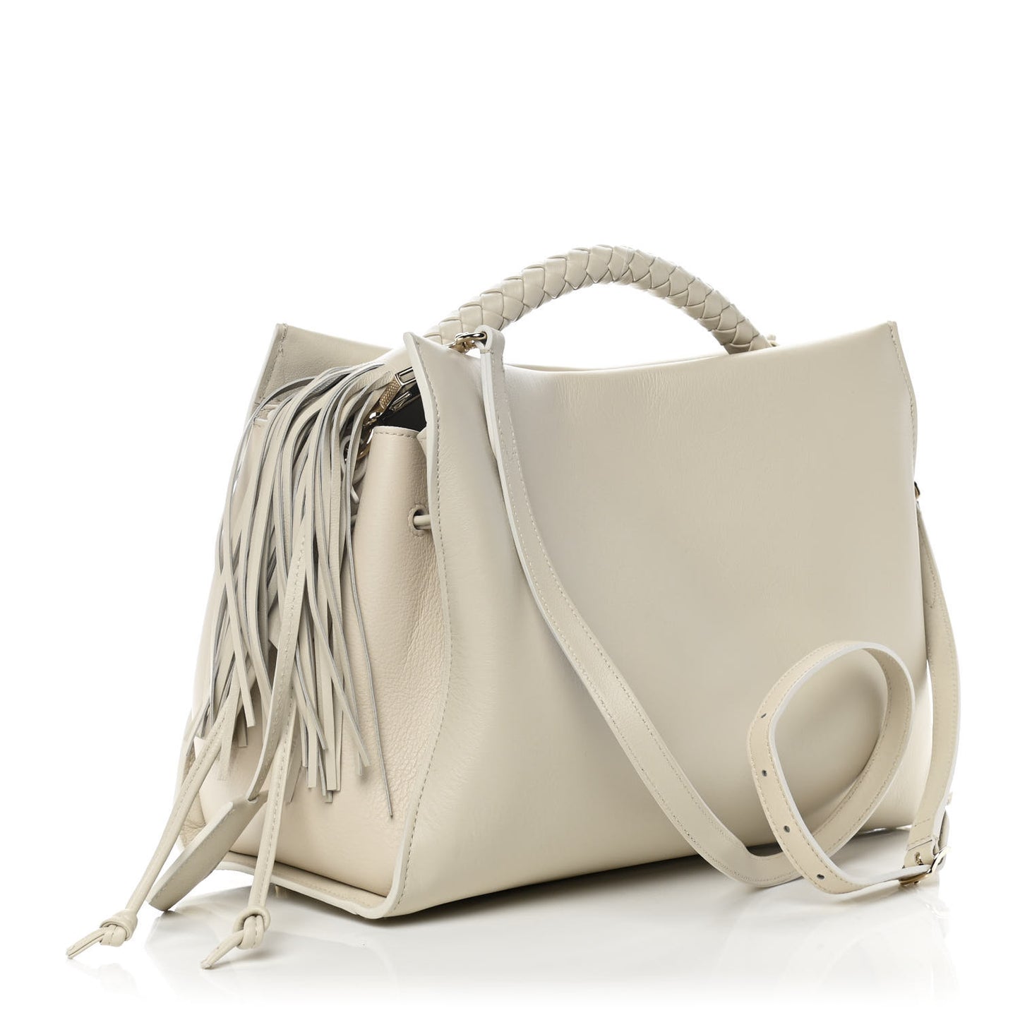 Heavy Grain Small Iris Tote Chalk