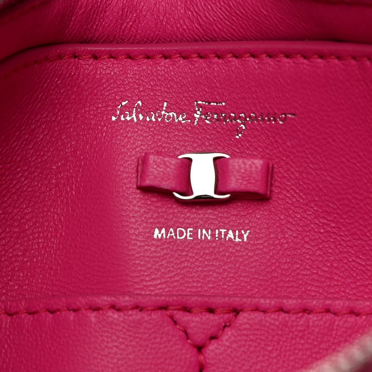 Salvatore Ferragamo Calfskin Small Viva Bow Shoulder Bag Hot Pink 7 of 11