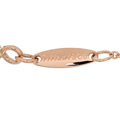 Tiffany 18K Rose Gold Diamond .03ct Elsa Peretti Diamonds by the Yard Bracelet 3 of 4