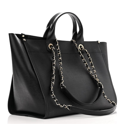 Chanel Caviar Medium Studded Deauville Tote Black 3 of 10