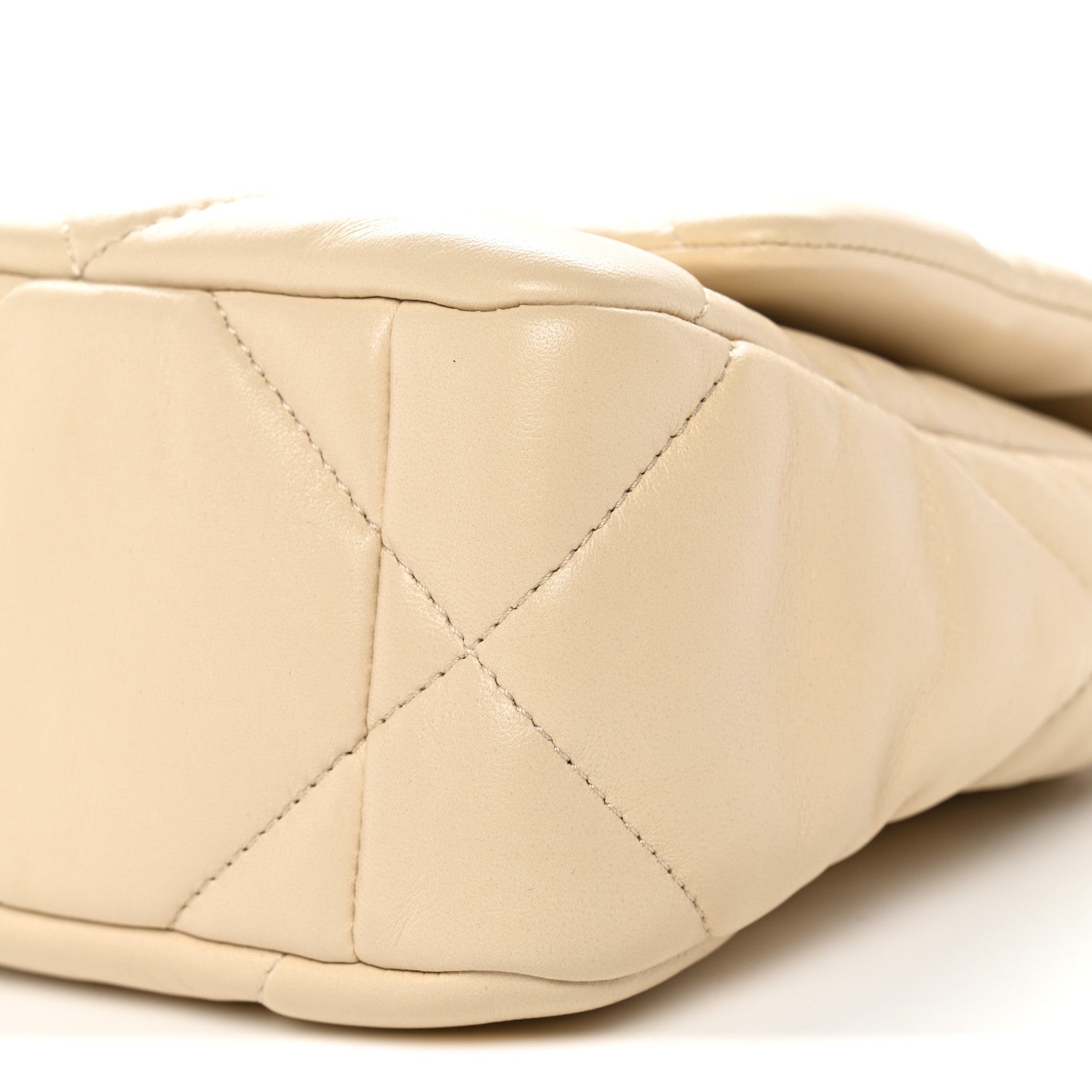 Chanel Lambskin Quilted Medium Chanel 19 Flap Beige 10 of 11