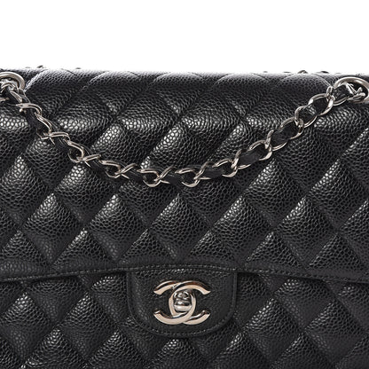 Chanel Caviar Quilted Medium Double Flap Black 12 of 12
