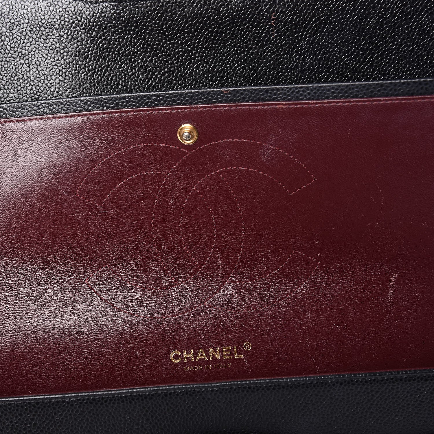 Chanel Caviar Quilted Jumbo Double Flap Black 13 of 14
