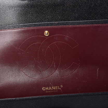 Chanel Caviar Quilted Jumbo Double Flap Black 13 of 14
