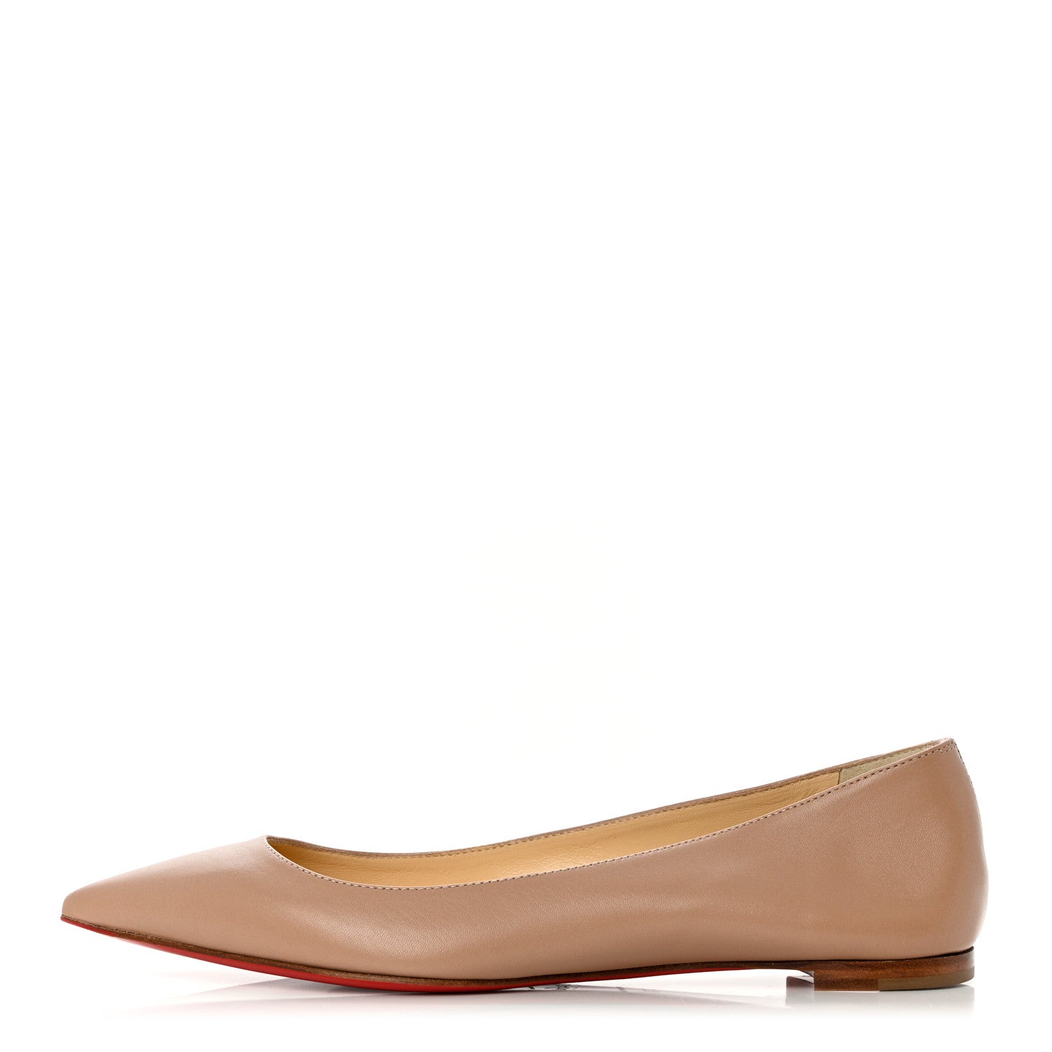 Christian Louboutin Nappa Eloise Flats 37 Nude 1 of 8
