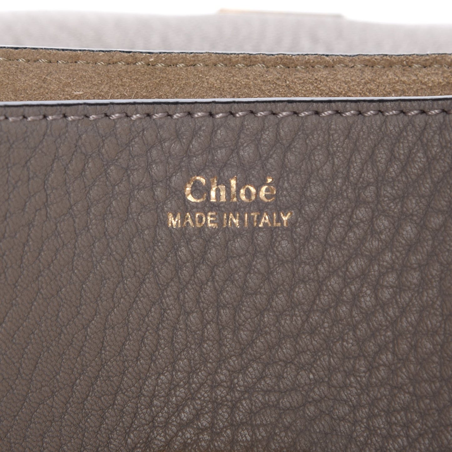 Grained Lambskin Mini Drew Shoulder Bag Motty Grey