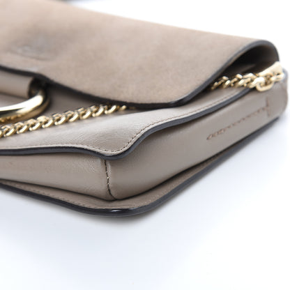Chloe Suede Calfskin Small Faye Shoulder Bag Motty Grey 8 of 15