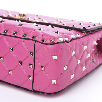 Valentino Garavani Nappa Medium Rockstud Spike Shoulder Bag Pink Orchid 9 of 9