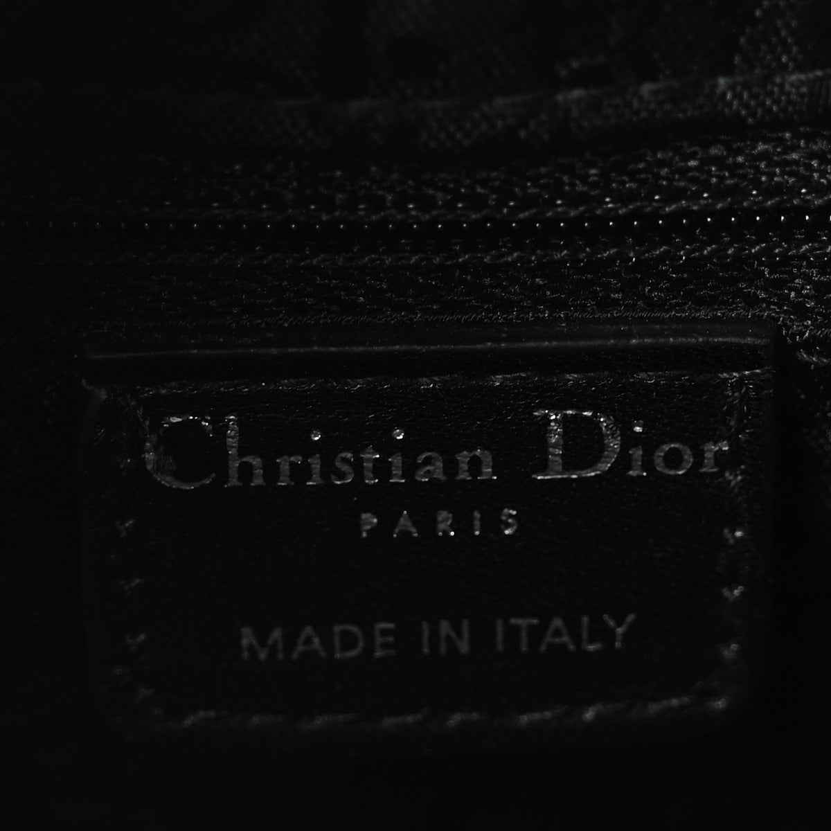 Patent Cannage Large Lady Dior Black