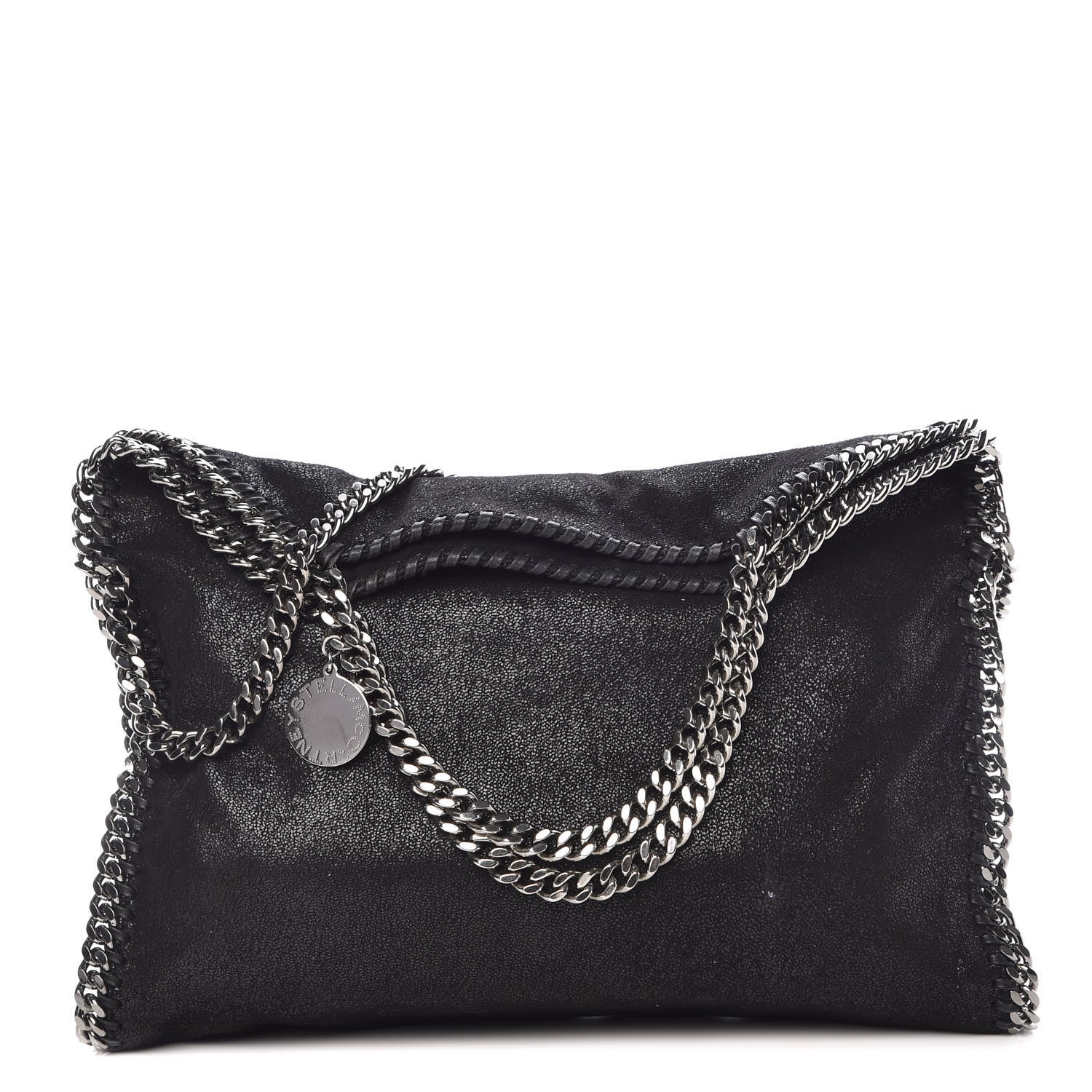 Stella McCartney Shaggy Deer Falabella Fold Over Tote Black 1 of 8