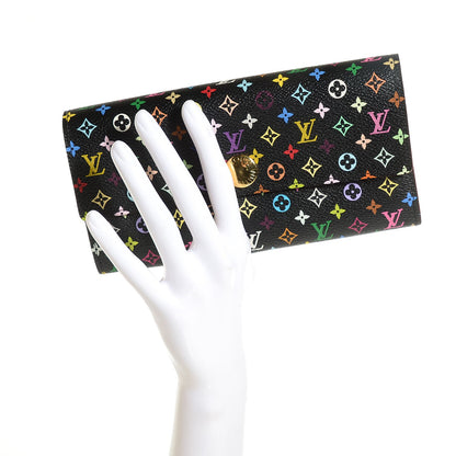 Louis Vuitton Monogram Multicolor Sarah Wallet Black Grenade 2 of 8