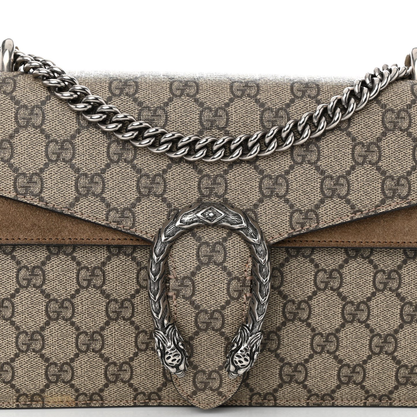 GG Supreme Monogram Small Dionysus Shoulder Bag Taupe