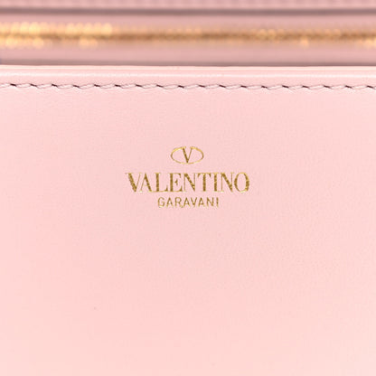 Valentino Garavani Calfskin Embroidered Stud Sign Shoulder Bag Rose Quartz Multicolor 6 of 12