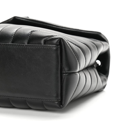 Saint Laurent Calfskin Y Quilted Monogram Small Loulou Chain Satchel Black 10 of 10