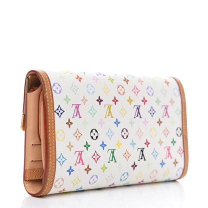 Louis Vuitton Monogram Multicolor Porte Tresor International Wallet White 2 of 11