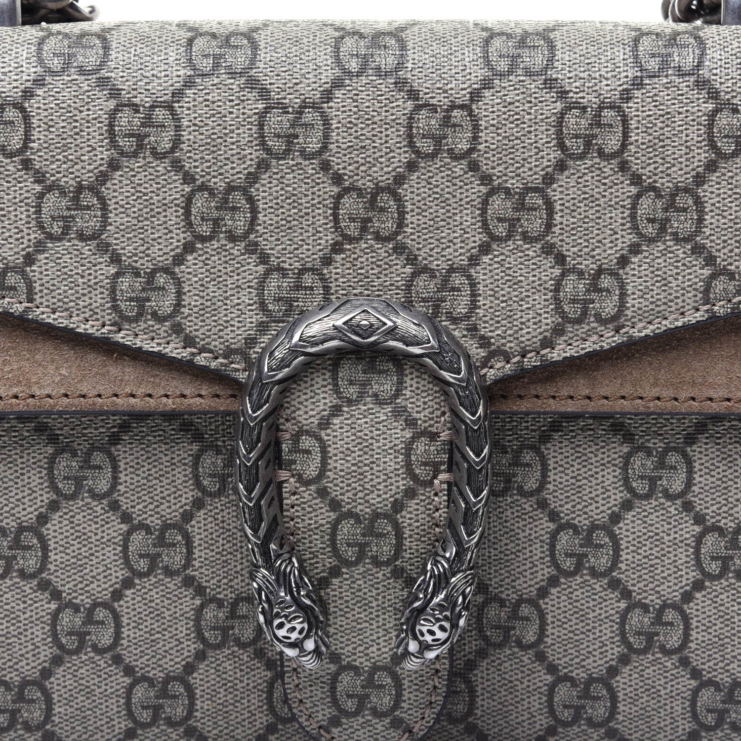 Gucci GG Supreme Monogram Mini Dionysus Shoulder Bag Taupe 11 of 12