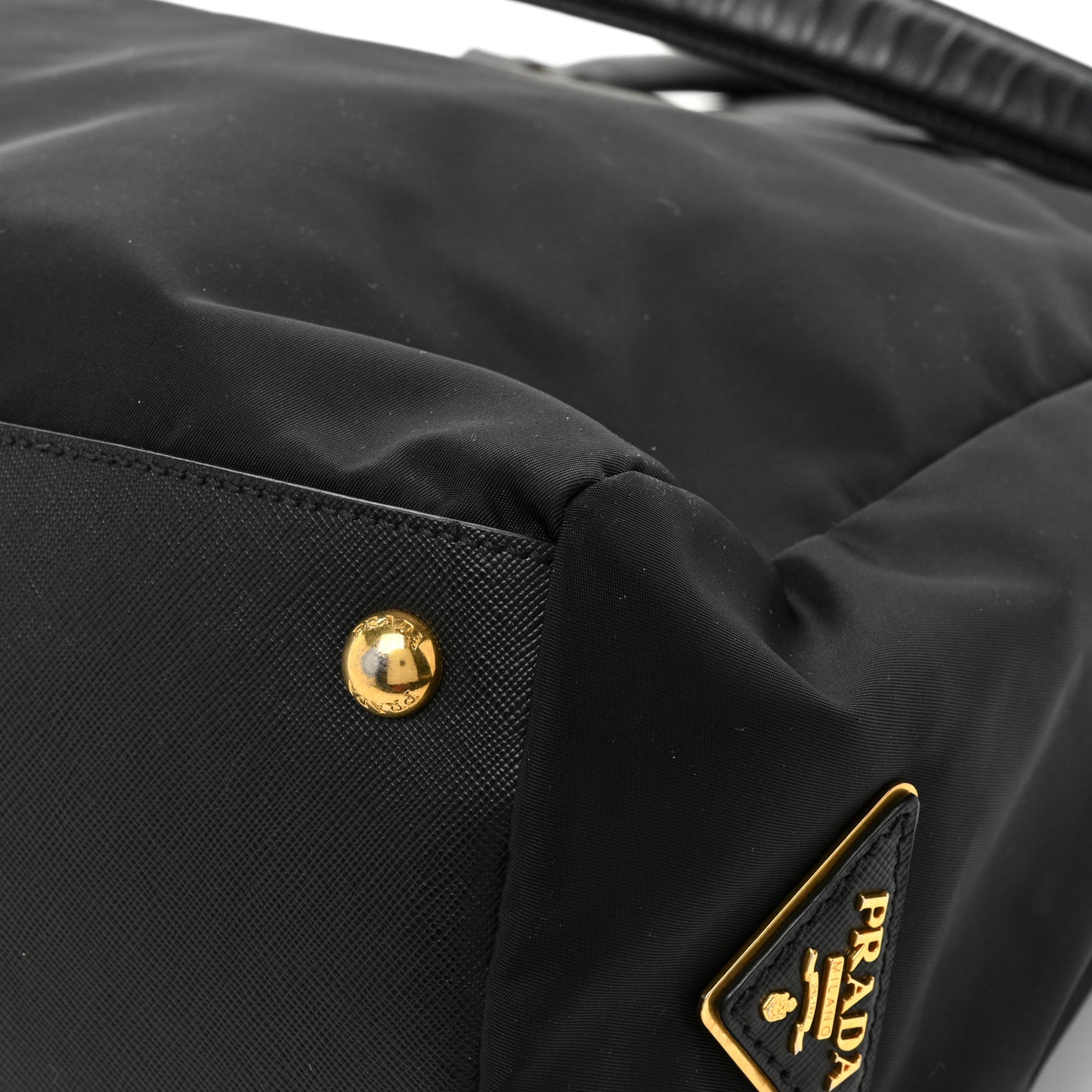 Nylon Sequin Tote Black