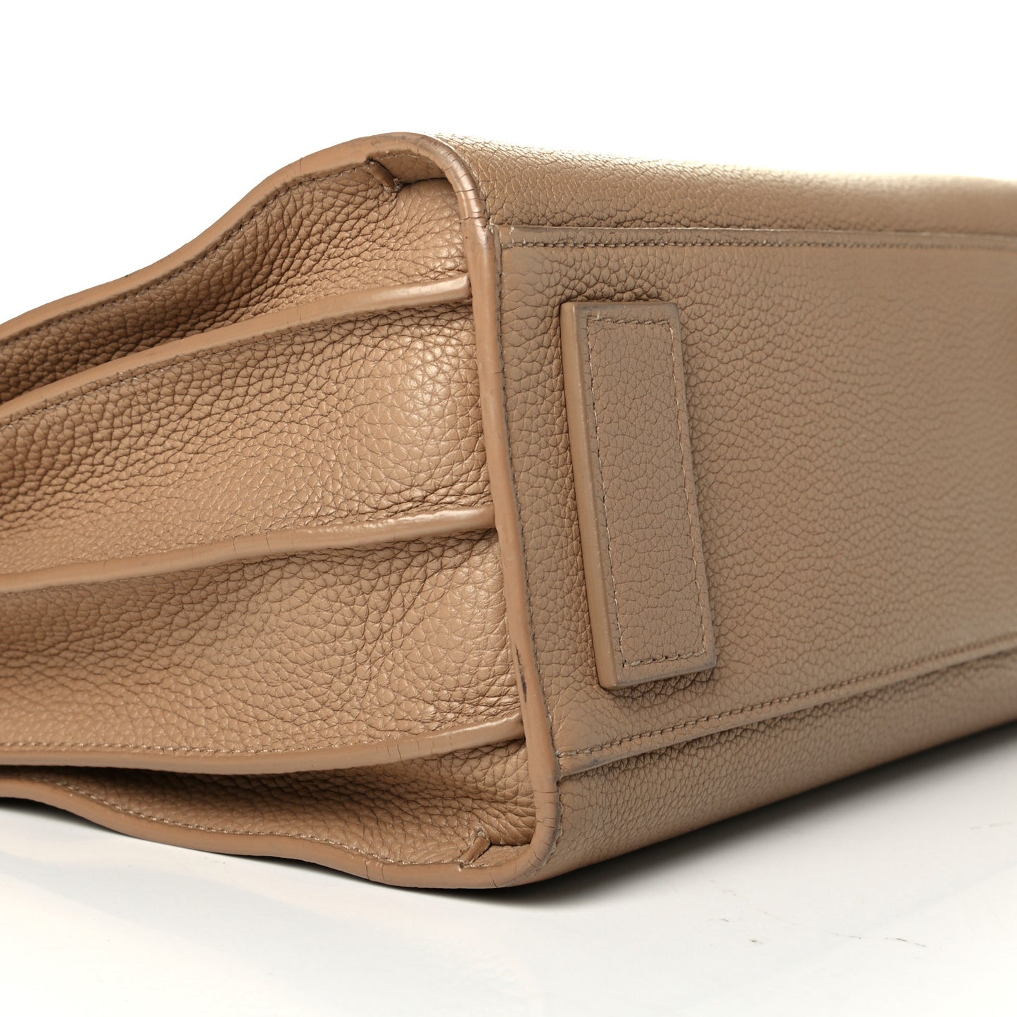 Grained Calfskin Baby Sac De Jour Souple Dark Beige