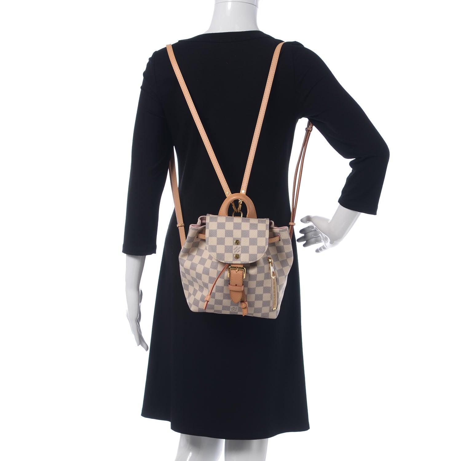 Louis Vuitton Damier Azur Sperone BB Backpack 2 of 7