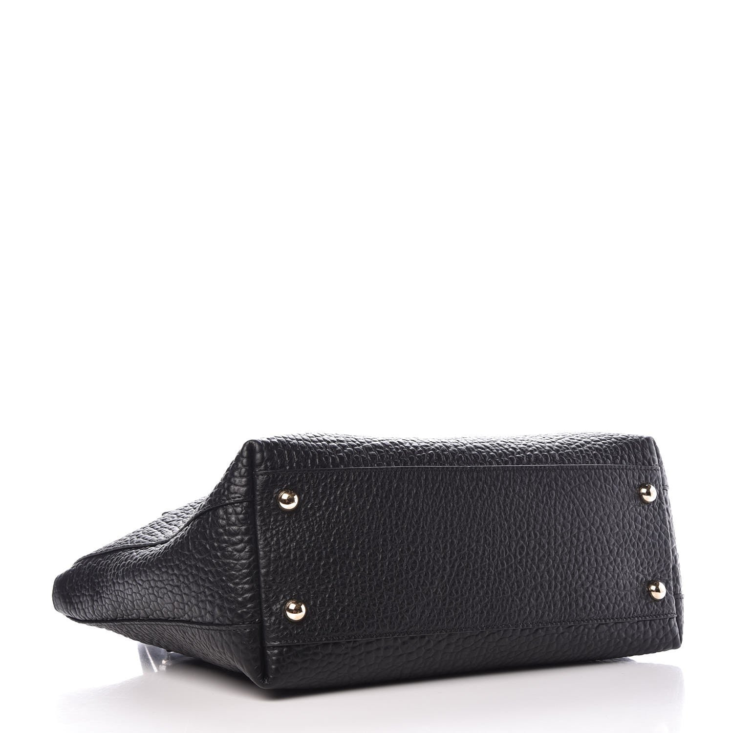 Burberry Signature Grain Calfskin Medium Welburn Tote Black 4 of 8